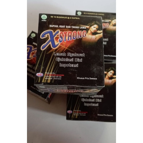 X STRONG Kapsul Stamina Pria Dewasa ORIGINAL