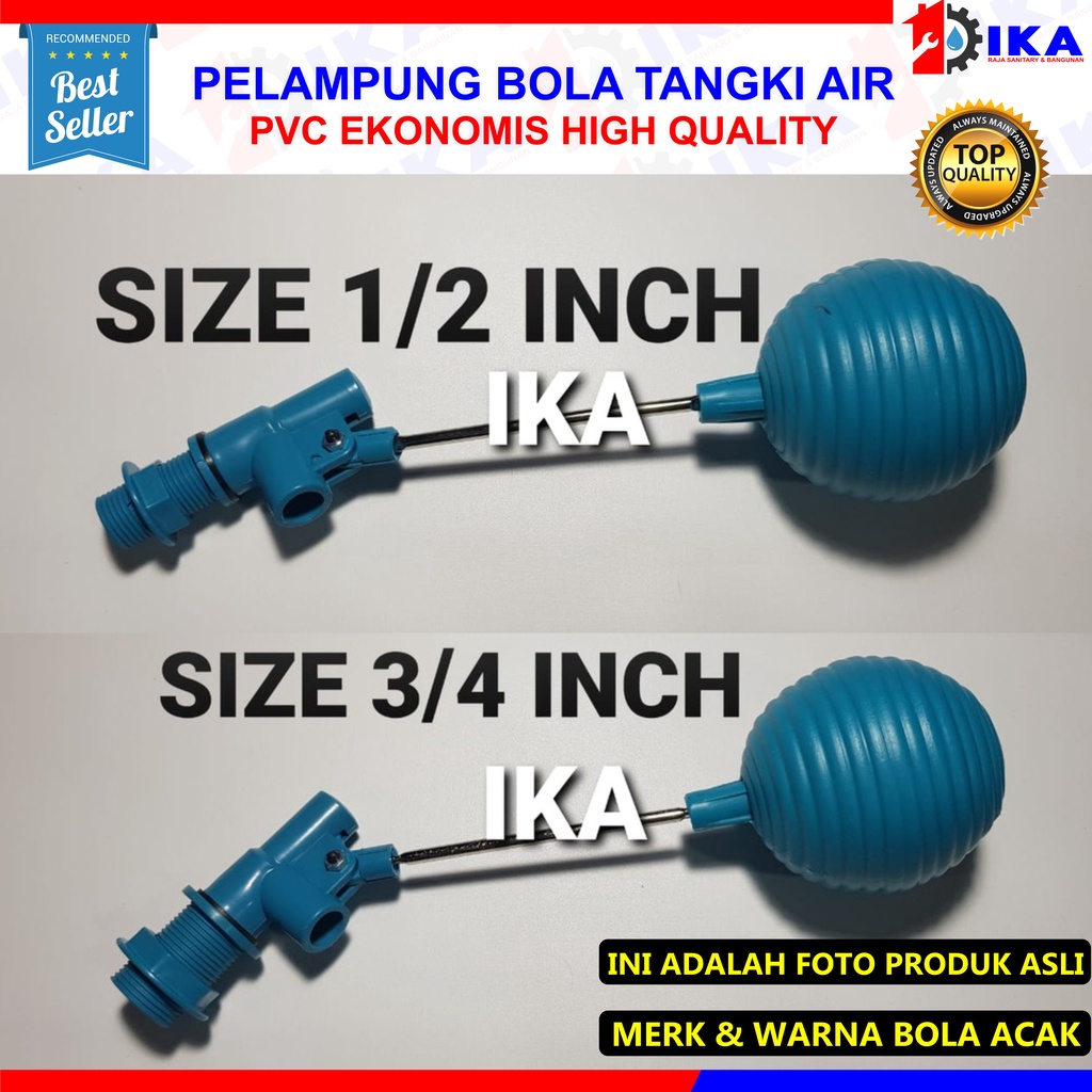 PELAMPUNG AIR OTOMATIS MURAH  1/2&quot; 3/4&quot; KRAN AIR OTOMATIS PELAMPUNG BOLA PVC MIRIP SUNMATIC TERMURAH