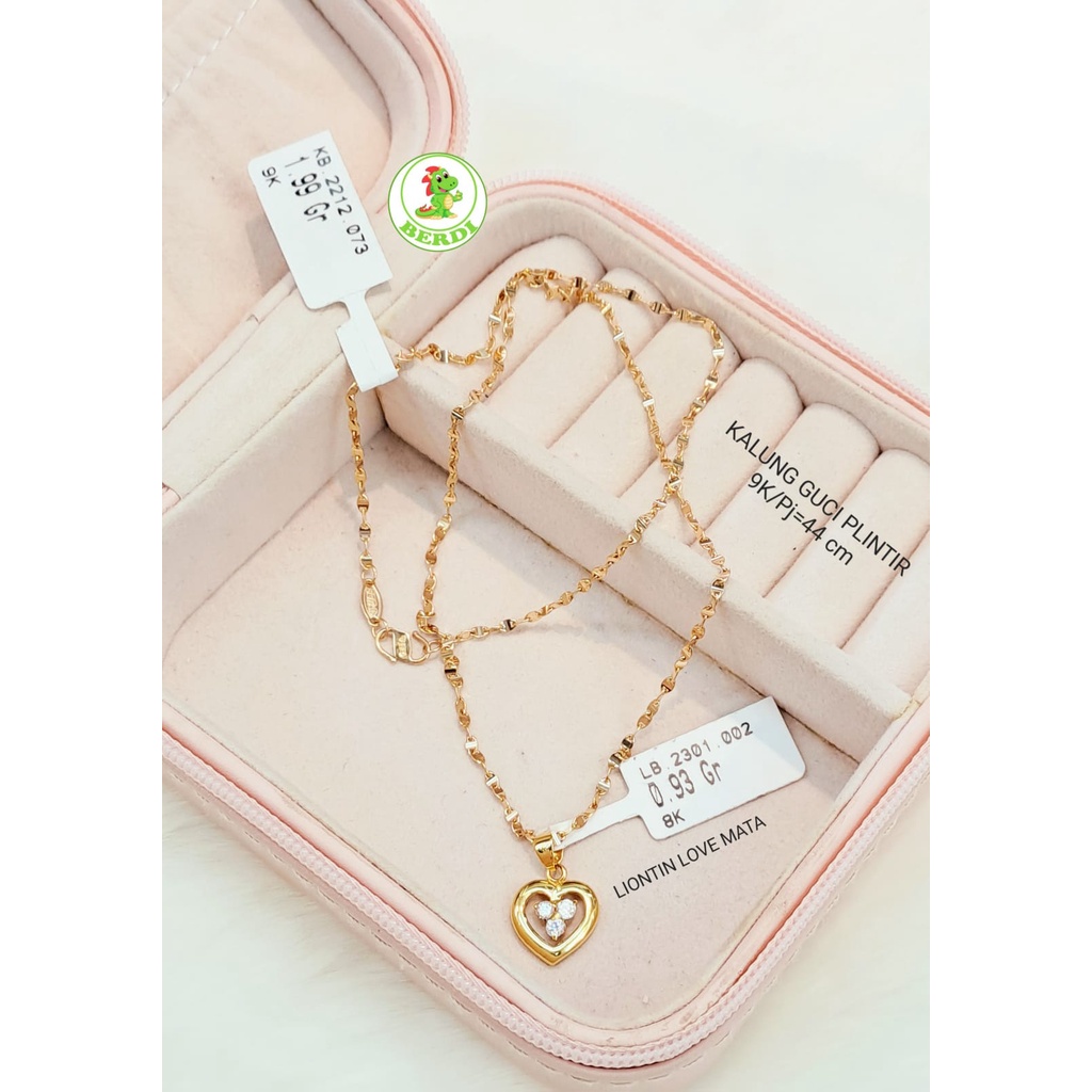 Kalung wanita dewasa kadar 420 9karat fashion love