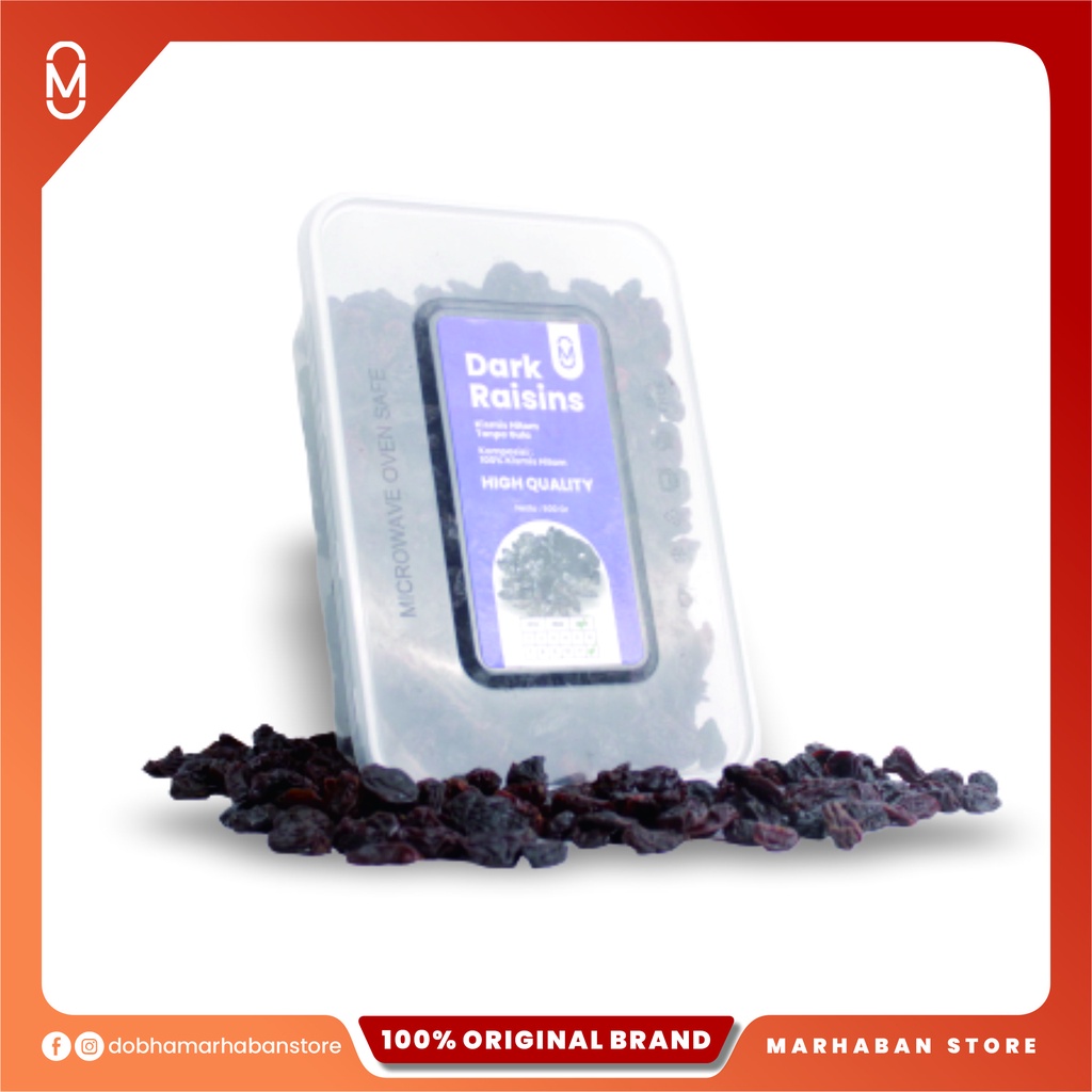 Kismis Hitam Black Raisin 1 kg Premium Original - Dark raisins