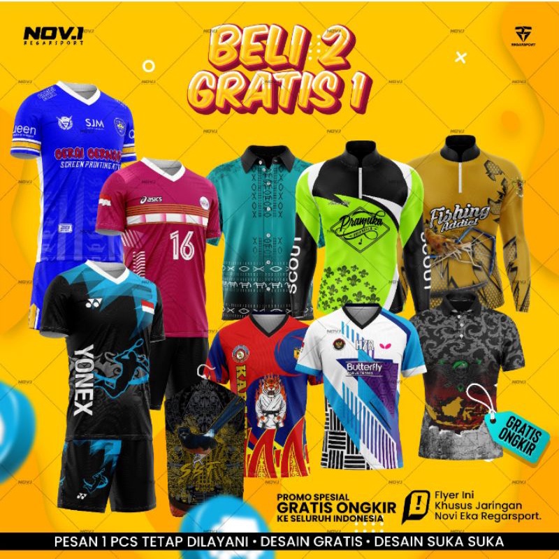 Kaos Bola/futsal Custom Desain REGARSPORT