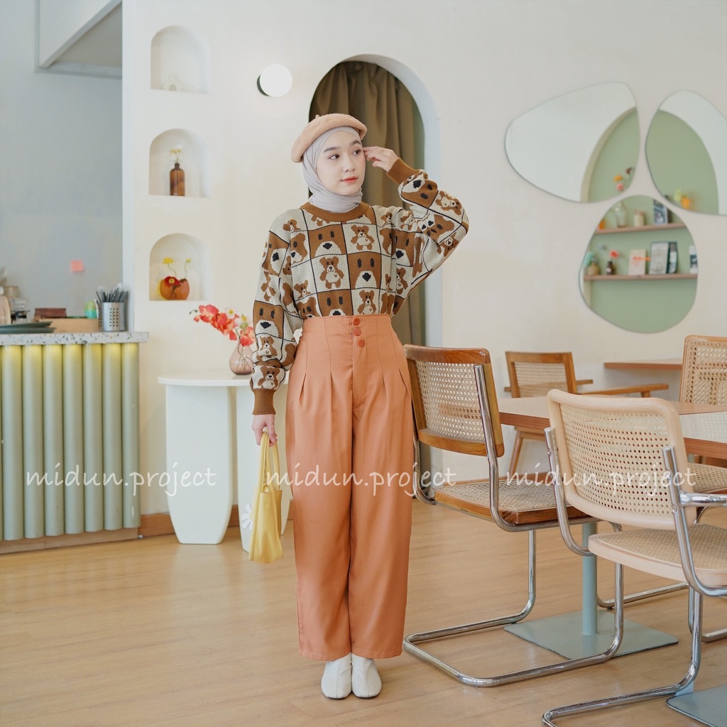 SHANDY BEAR KNIT | SWEATER RAJUT PREMIUM