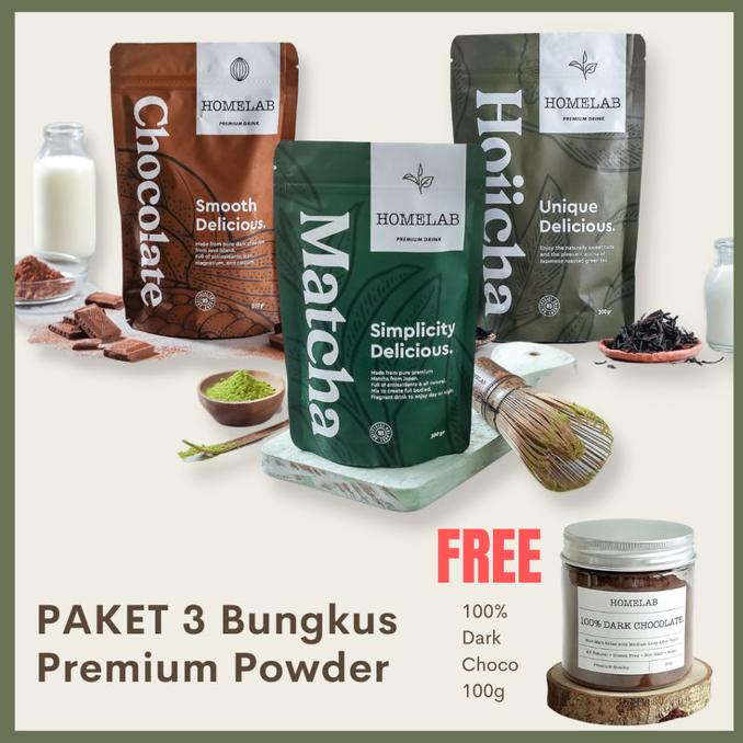 

DISKON PROMO BELI PAKET 3 BUNGKUS PREMIUM POWDER - FREE 100% DARK CHOCOLATE SALE