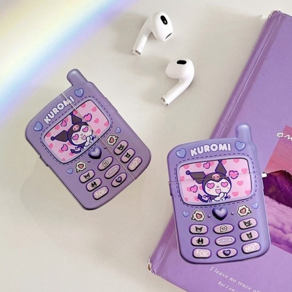 

Yar Kuromi Phone Soft Case Airpods Gen 1 2 3 Pro Cover Casing Lucu