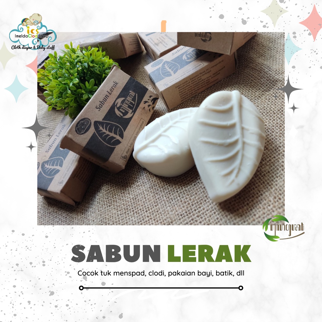Sabun lerak batangan batang untuk clodi menspad batik ningrat