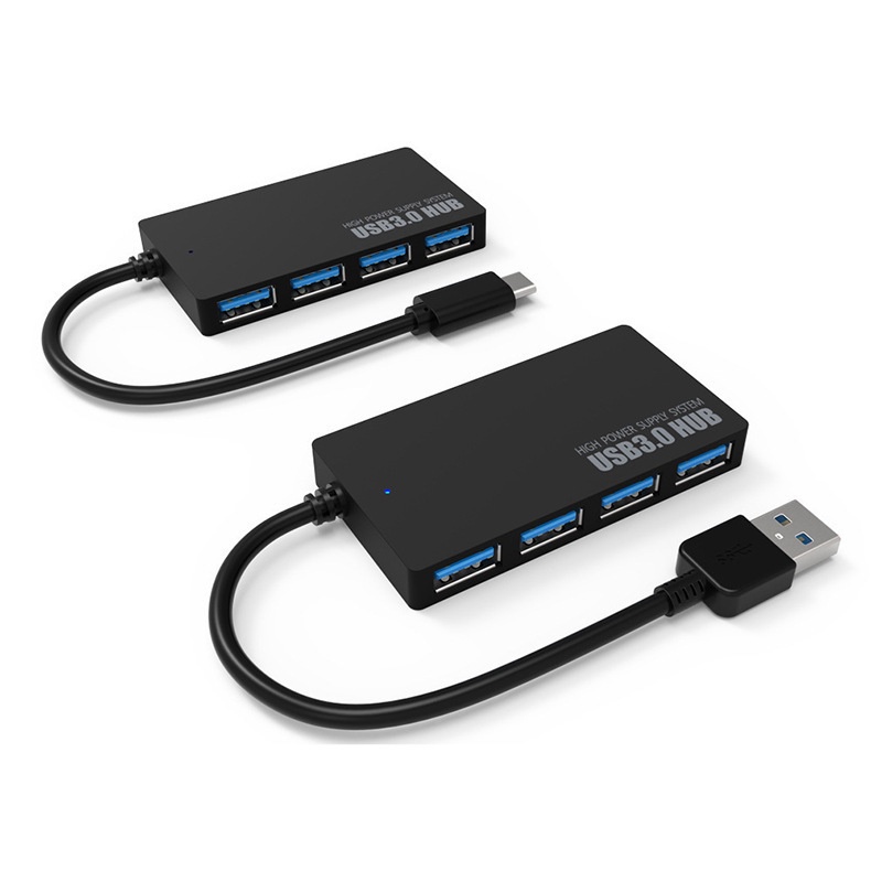 Tipe-c/usb 3.0 HUB HUB 4port USB 3.0 HUB 4-port Ultra Tipis USB 3.0 HUB Ekspanding