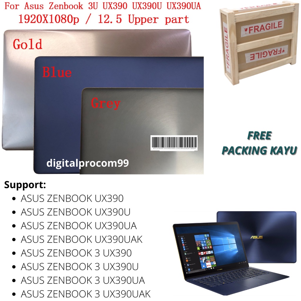 Layar LCD ASUS ZENBOOK 3 UX390 UX390U UX390UA UX390UAK Fullset original
