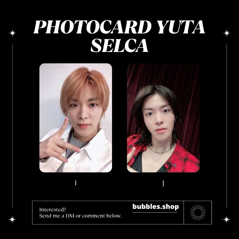 PHOTOCARD UNOFFICIAL YUTA NCT SELCA