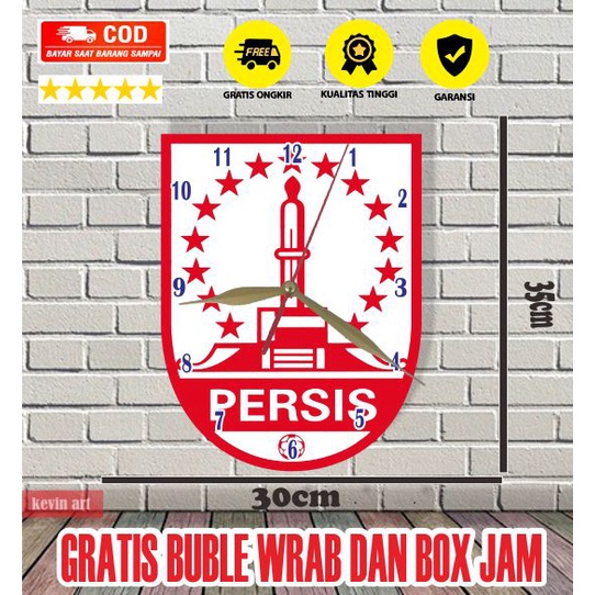 Jam Dinding Unik Dekorasi Dinding Motif Persis Solo Keren Unik Artistik Besar Terbaru