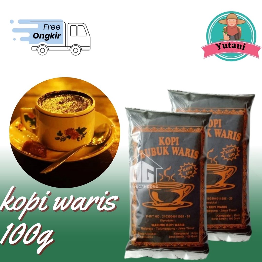 

Kopi Ijo Bubuk WARIS Tulungagung Not Brontoseno Dokar White Coffe 100 Gr