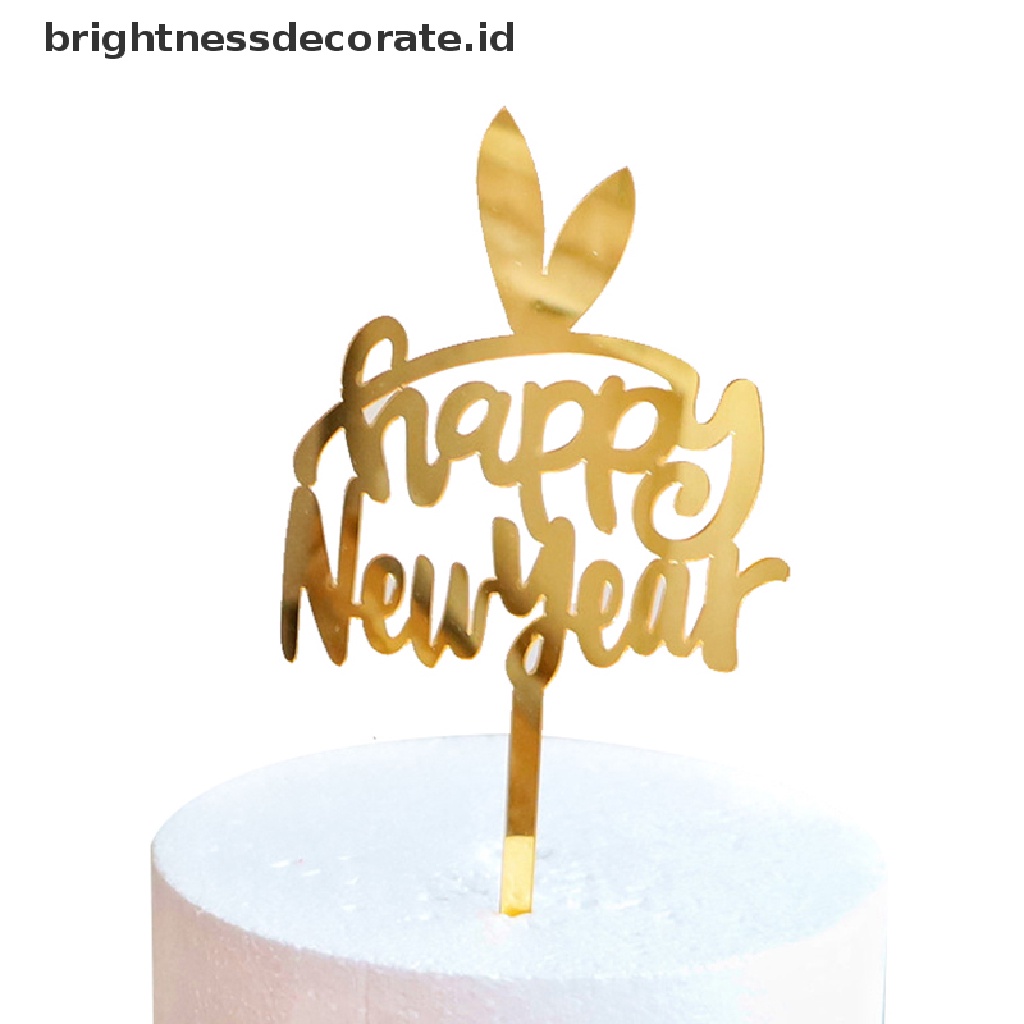 [Birth] 2023hiasan Sisipan Kue Akrilik Happy New Year Party [ID]