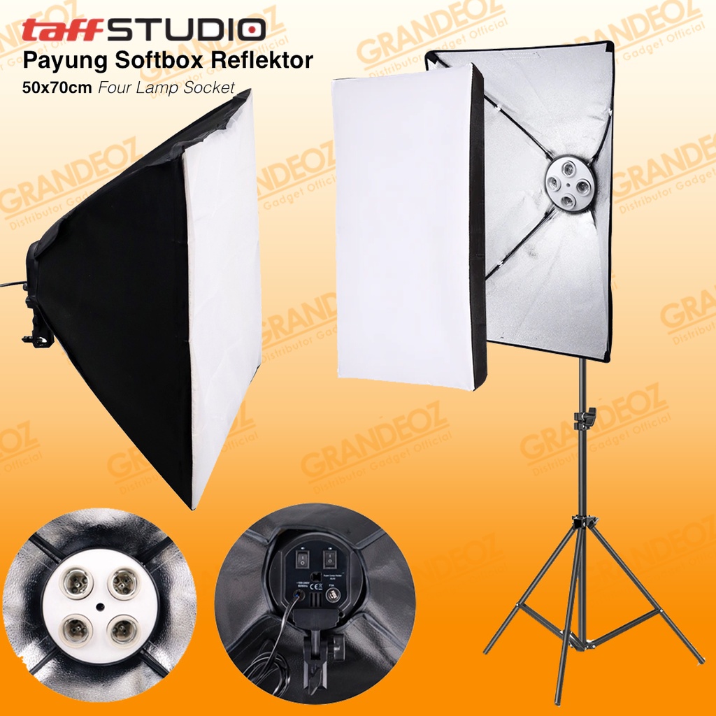 Jual Softbox X Cm Socket E Light Stand M Soft Box Studio