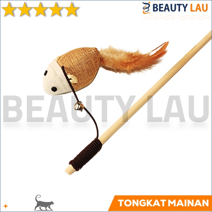 MAINAN KUCING CAT TEASER STIK STICK TONGKAT TIKUS MAINAN INTERAKTIF KUCING CAT TOY MURAH