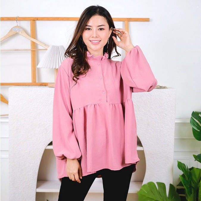 NunuLisaTan - Alinali Top CRINCLE Bahan PREMIUM CEY AIRFLOW CRINKLE Fit XL