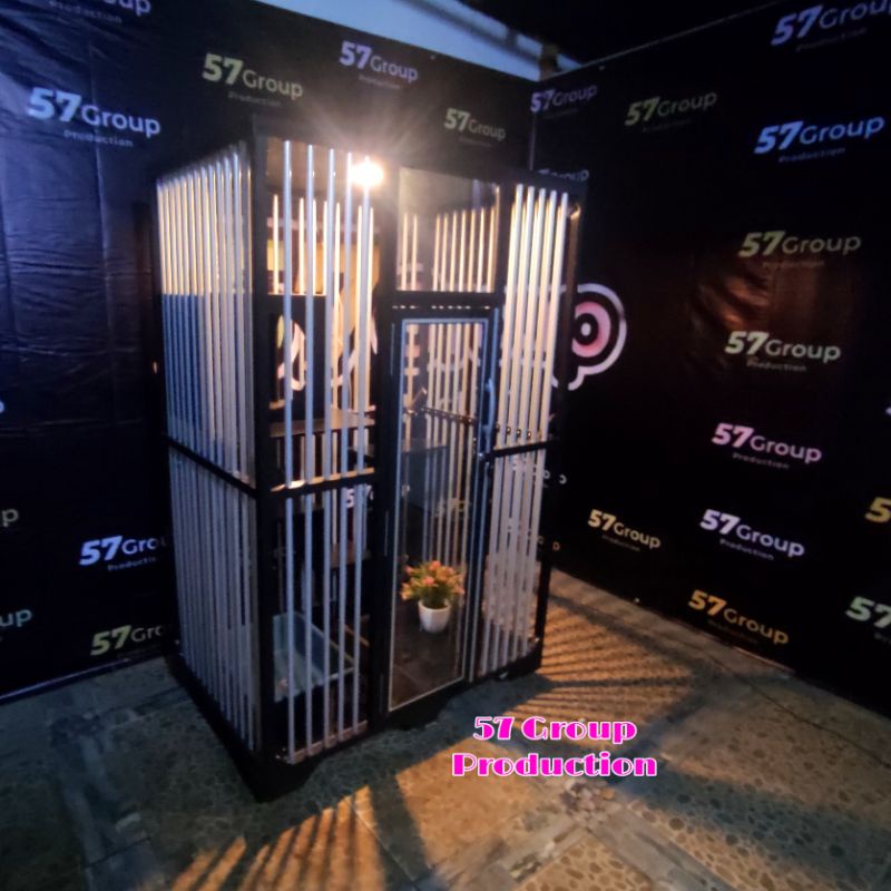 kandang rumah kucing aluminium - catroom sultan cathome catquarium playground lampu murah mewah
