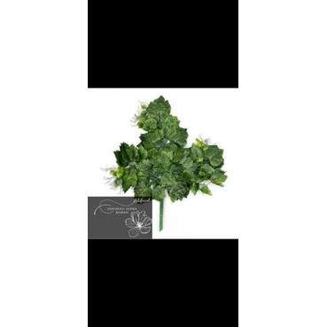 Daun anggur/Daun artificial/Daun anggur cabang 3/Daun anggur import/Dekorasi/Daun plastik/Daun murah
