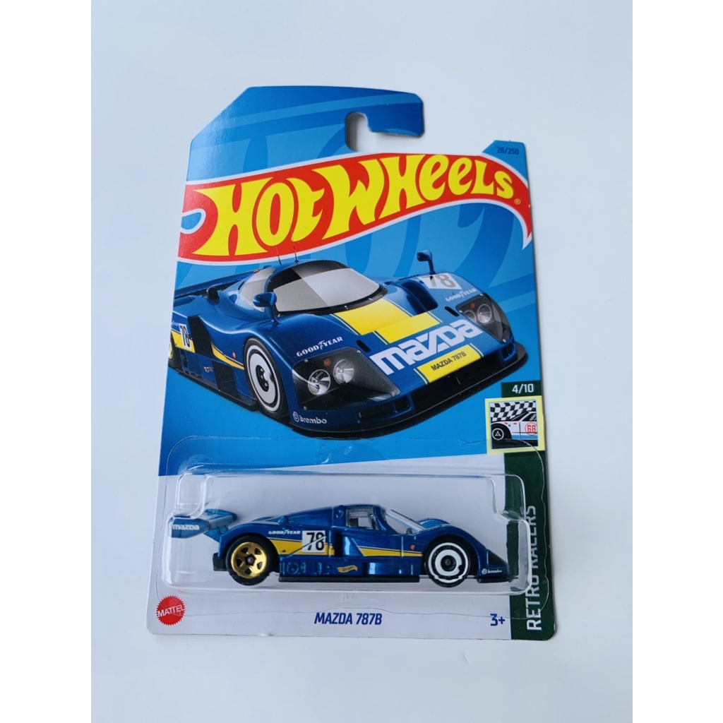 HOTWHEELS HOT WHEELS MAZDA 787B BIRU RETRO RACERS LOT C 2023 DIECAST MINIATUR MOBIL MAINAN MOBILAN A