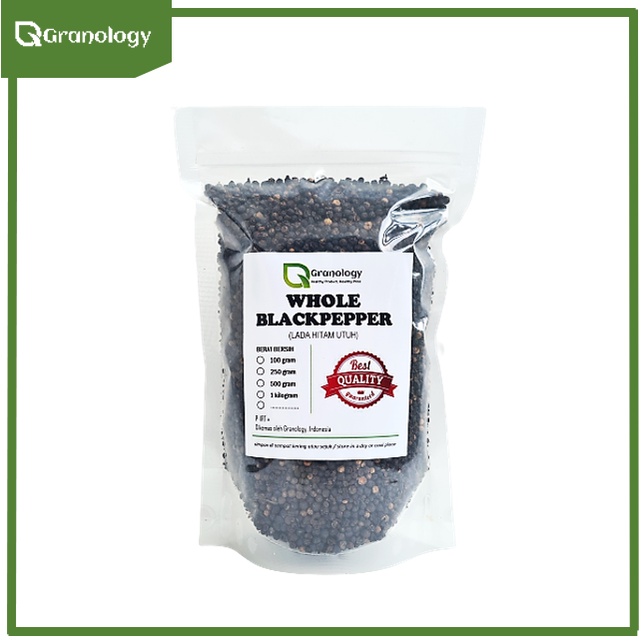 Lada Hitam Utuh / Whole Blackpepper (500 gram) by Granology