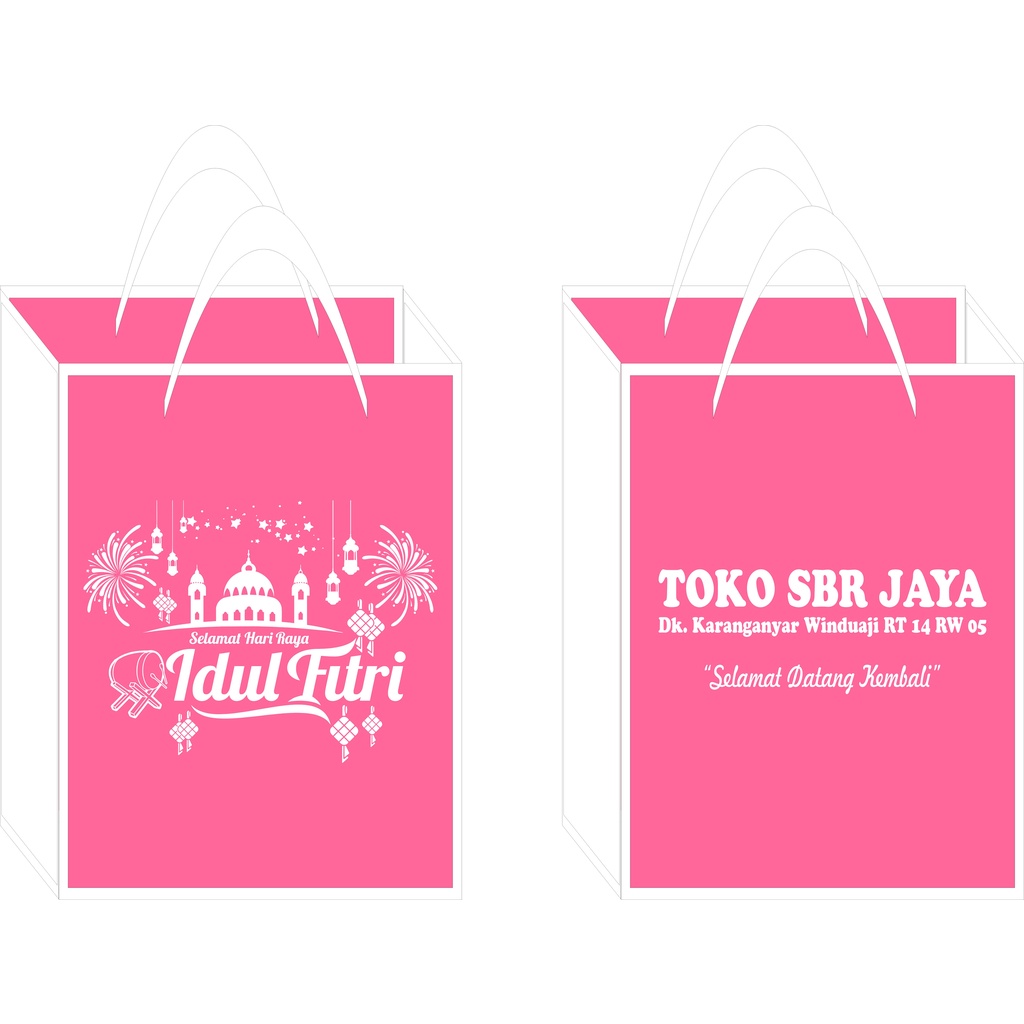 

Tas goodiebag lembaran bentuk landscape