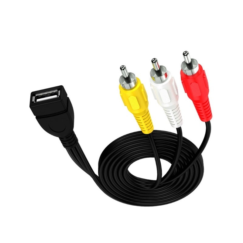 Zzz Kabel USB to 3RCA USB A Female to 3RCA Male Video Composite Adapter