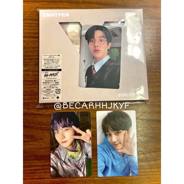 [READ DESC] pc/ photocard solo jacket/soljack hakanai jake potter, jungwon soljack senkou/batik