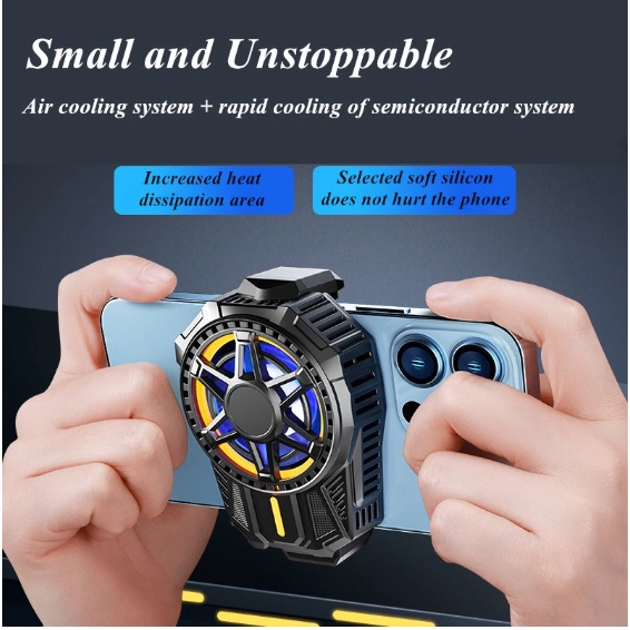 SL01 Mobile Radiator Cooling Kipas Pendingin Hp Semiconductor refrigeration Cooling artifact Multi Color Phone Cooler Cooling fan codm pubg