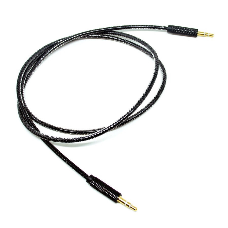 Kabel AUX Jack Audio 3.5mm HiFi 90 cm - Black