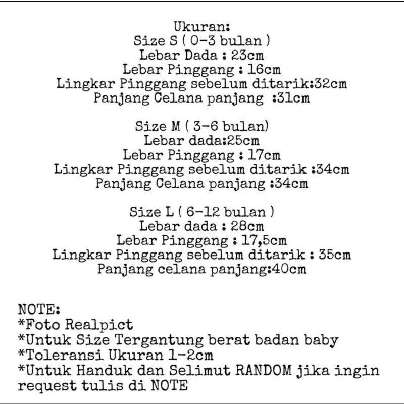 Paket Perlengkapan Baju Bayi celana jumper topi sarung tangan popok Baru Lahir, 3-6 dan 6-12 bulan Selimut Handuk Bedong SNI promo 8.8