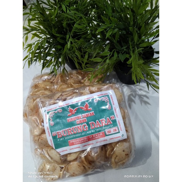 

KERUPUK SEBLAK CIKUR / BURUNG DARA PEDAS ISI 20 / PACK