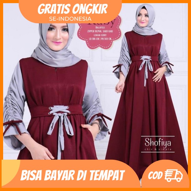 Gamis Satin Kristal Premium Pesta Kondangan Mewah Kekinian Viral 2023 Baju Gamis Wanita Dewasa Jumbo