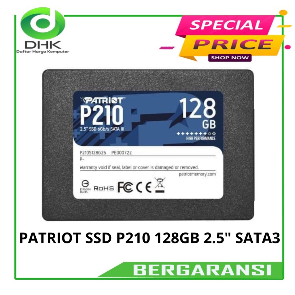 SSD PATRIOT P210 128GB - 2.5&quot; SATA3