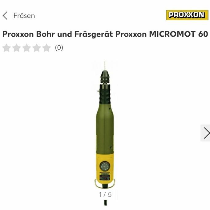 

Proxxon Bohr und Frsgert Proxxon MICROMOT 60 ORIGINAL GERMANY