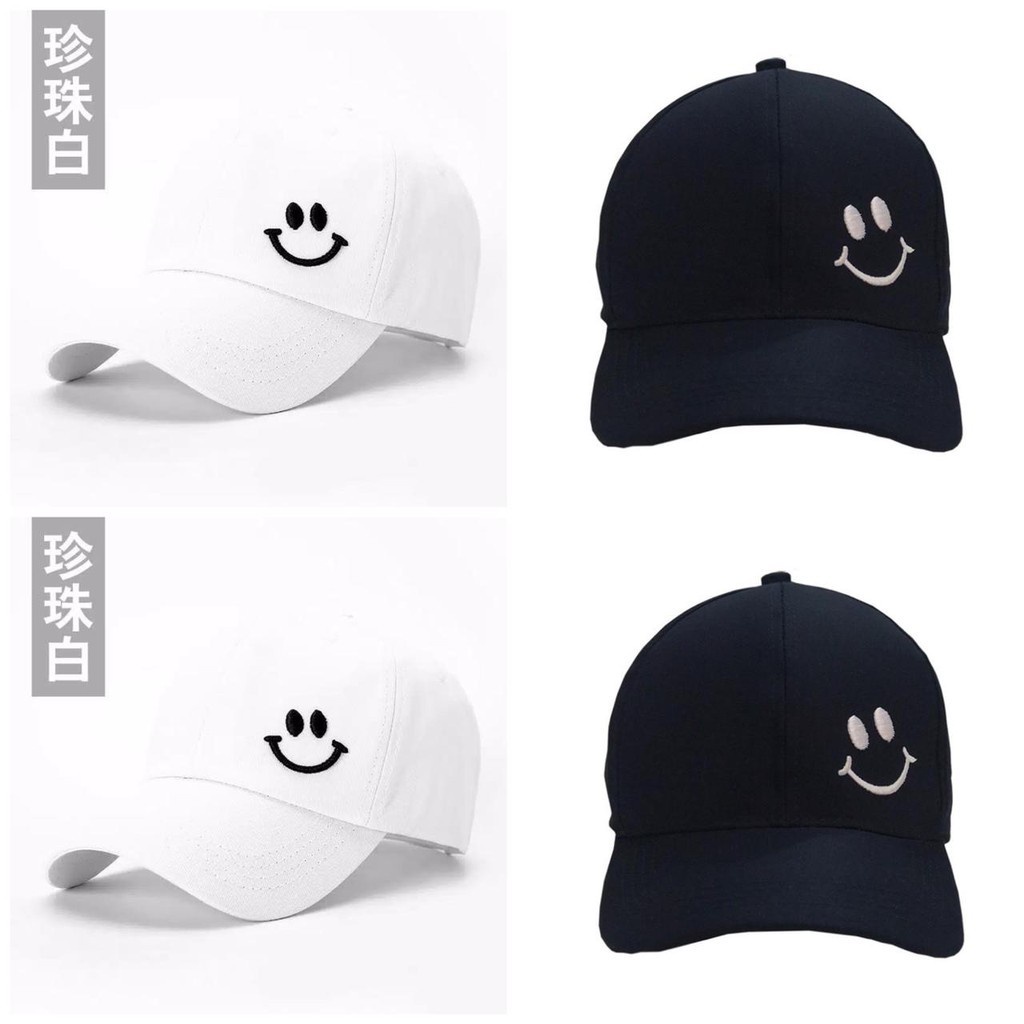 Topi Baseball Smile Pria wanita remaja dewasa