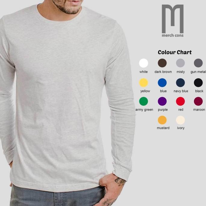 HOT SALE Merchons Kaos Polos Lengan Panjang