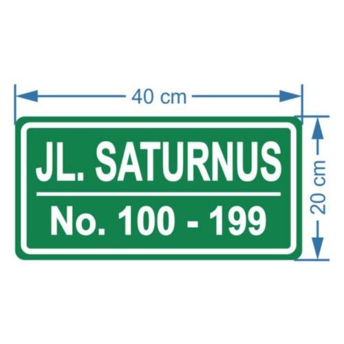 

Rambu Nama Jalan Papan Nama Jalan 20Cm X 40Cm Plat Alumunium