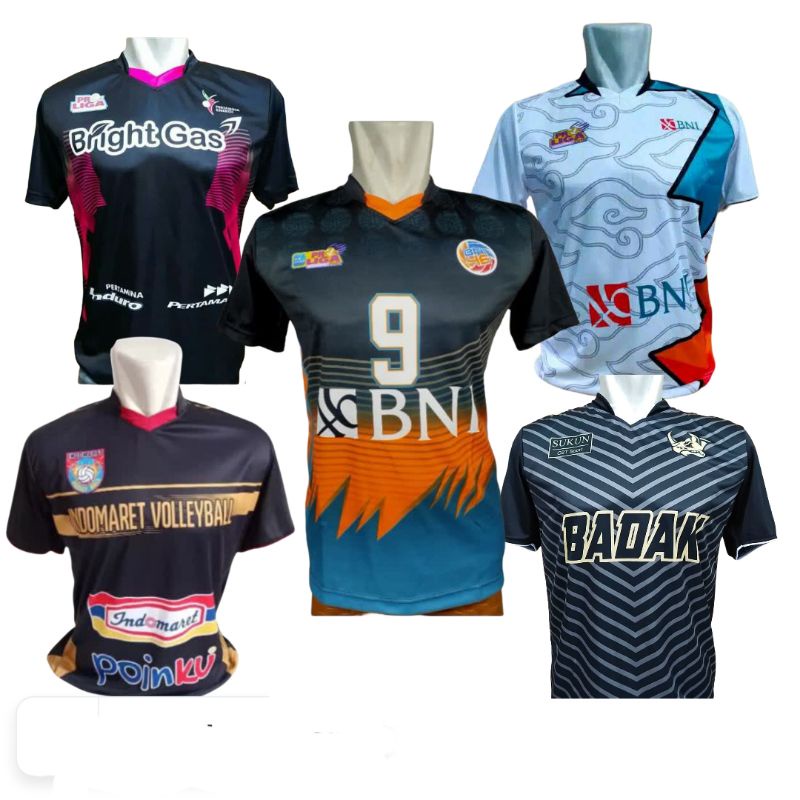 COD baju voli proliga terbaru BNI Jersey olahraga voli badminton
