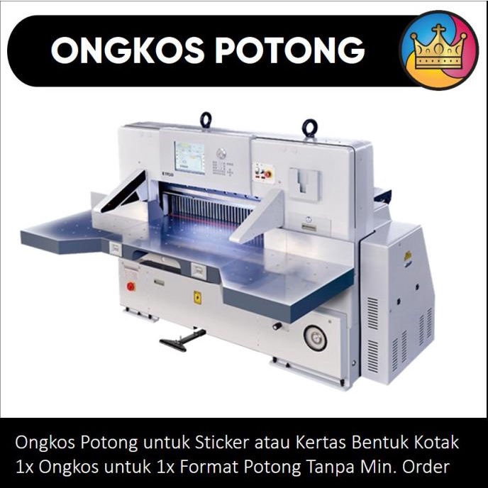 

ONGKOS JASA POTONG Finishing Cetak Print Kertas Sticker Stiker DISKON