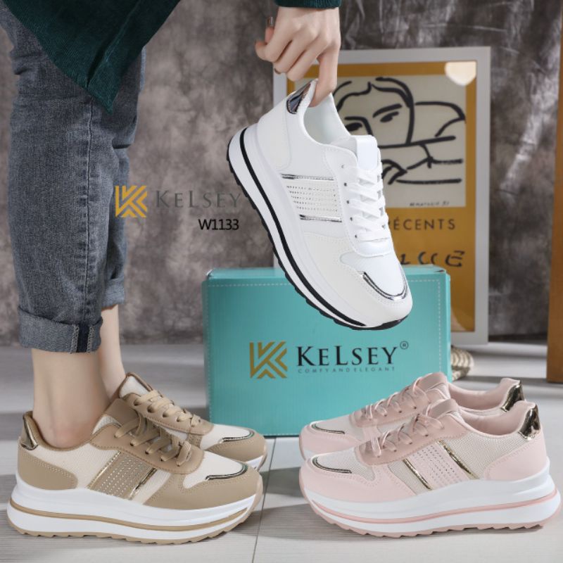 W1133 SEPATU WANITA KELSEY DYANDRA SNEAKER SHOES ORI BRAND