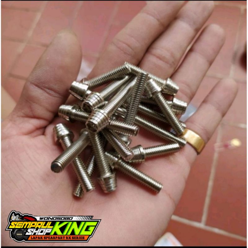 Baut bak blok rx king probolt kerucut sepasang kanan kiri
