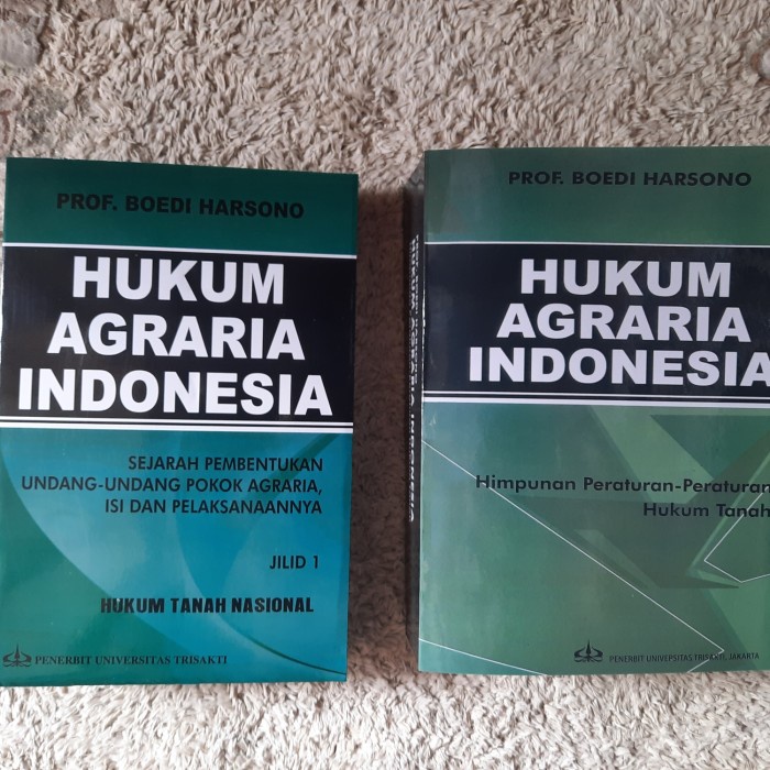 

1 Paket 2 Buku Hukum Agraria Boedi Harsono