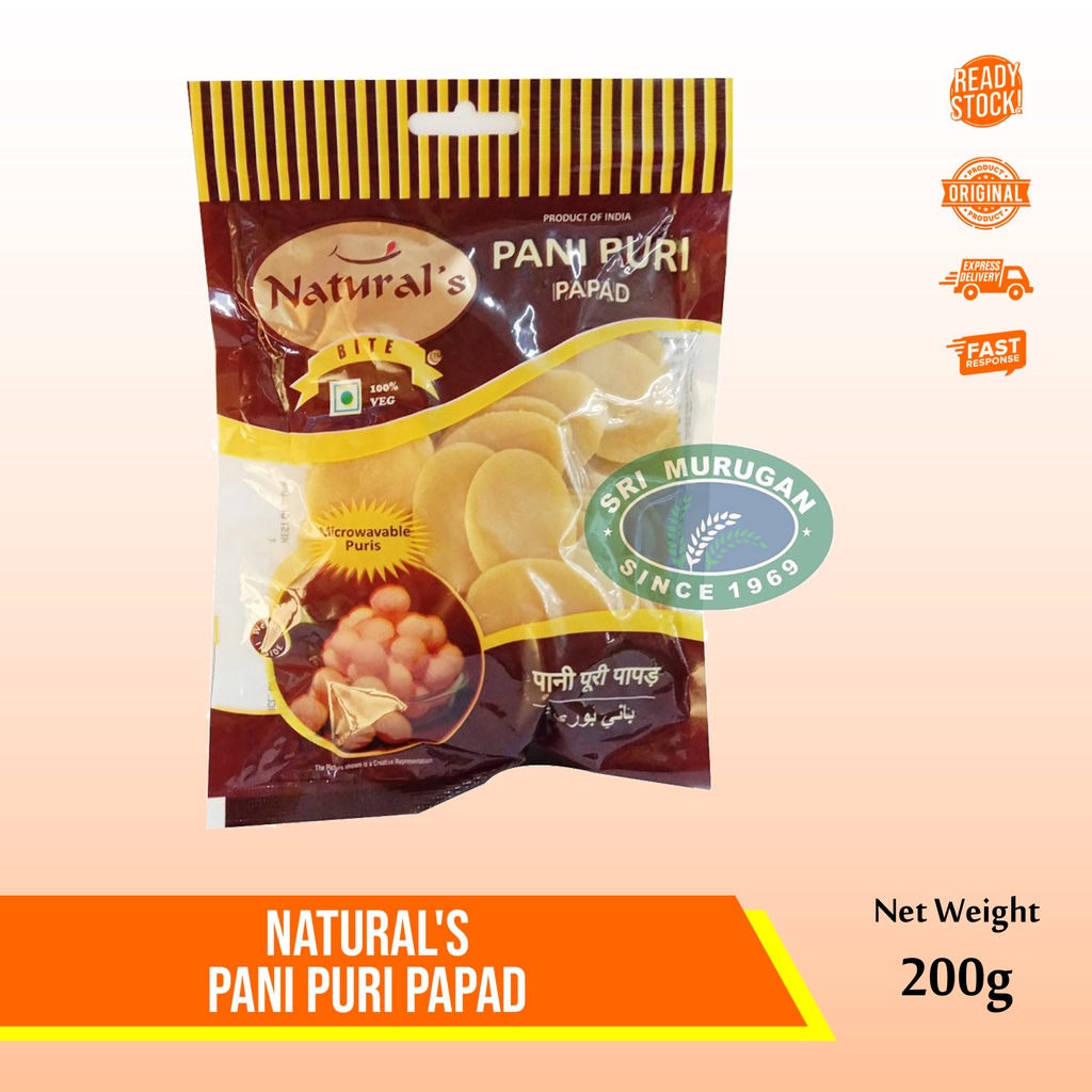 

NATURAL'S PANI PURI PAPAD 200 GM