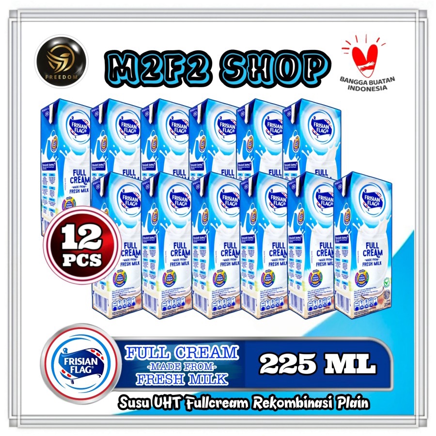 

Susu Bendera Frisian Flag Purefarm Full Cream Kotak UHT - 225 ml (Kemasan 12 Pcs)