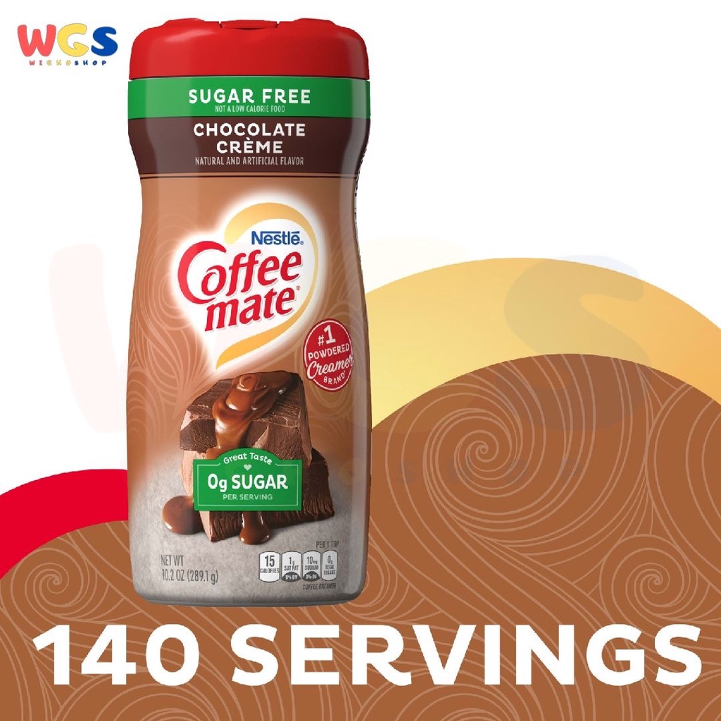 Nestle Coffee Mate Sugar Free Chocolate Powder Coffee Creamer 289.1g