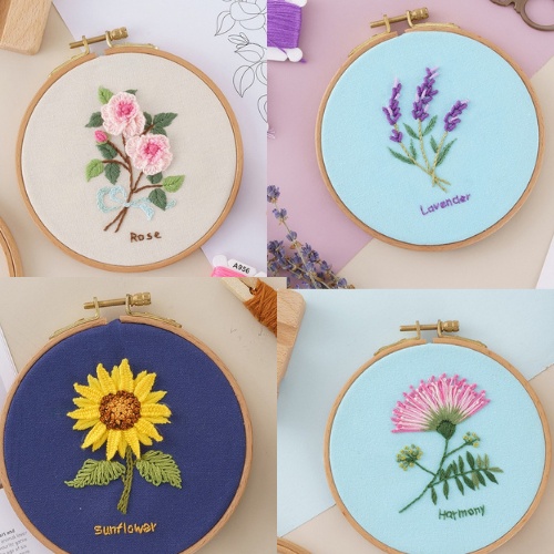 Embroidery Sulam Mini Kit Set Cross Stitch Bordir Handmade material beginners handicraft DIY