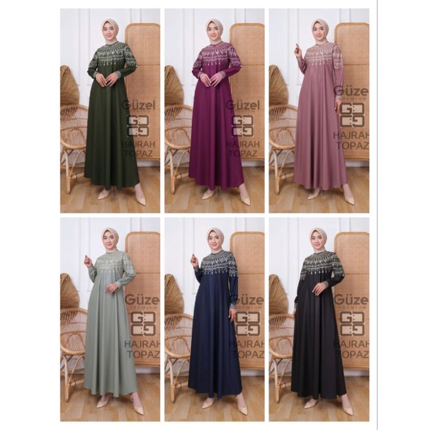 Hajrah Topaz Gamis by Guzel 040123