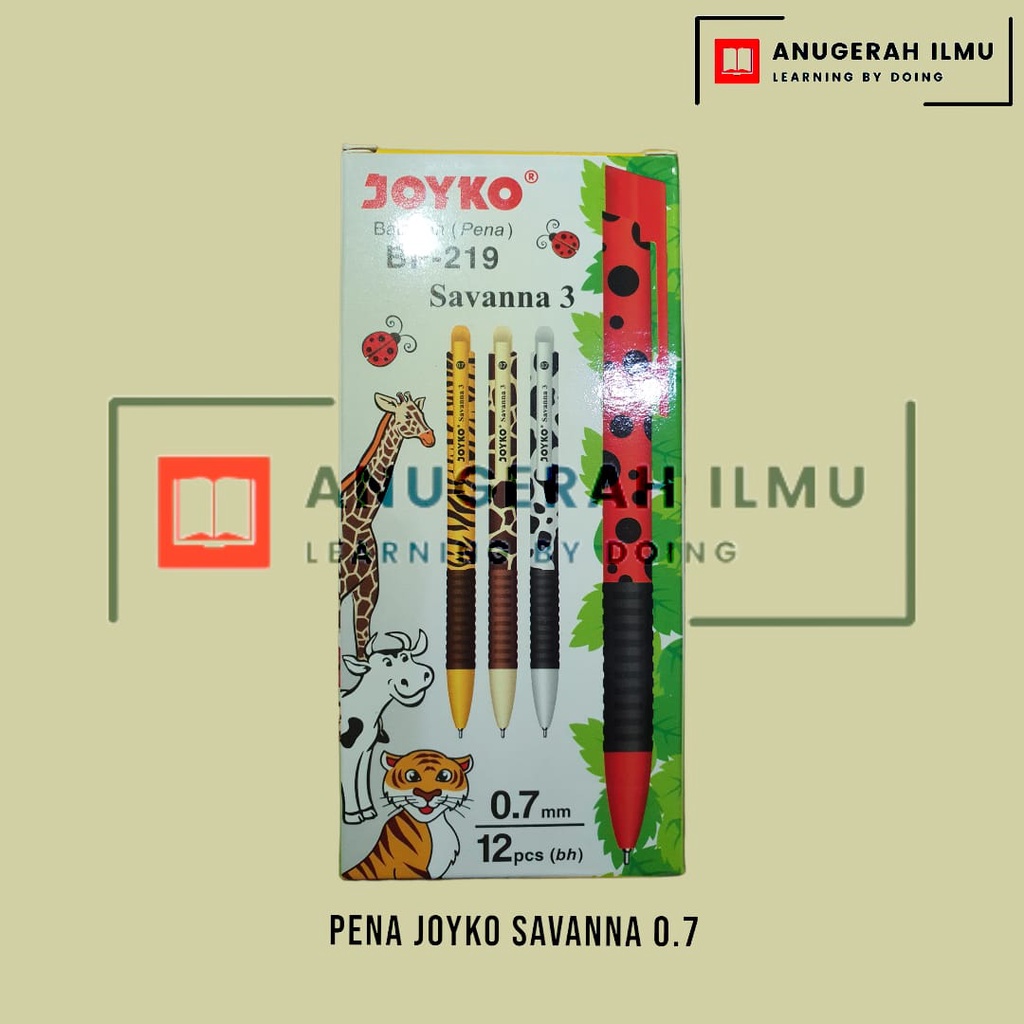 

Pen Gel Joyko Savana / Pena / Bulpen / Bolpen / Pulpen / Ballpoint / pcs / ANUGERAH ILMU