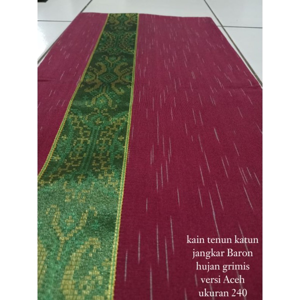 kain tenun jangkar Baron versi aceh