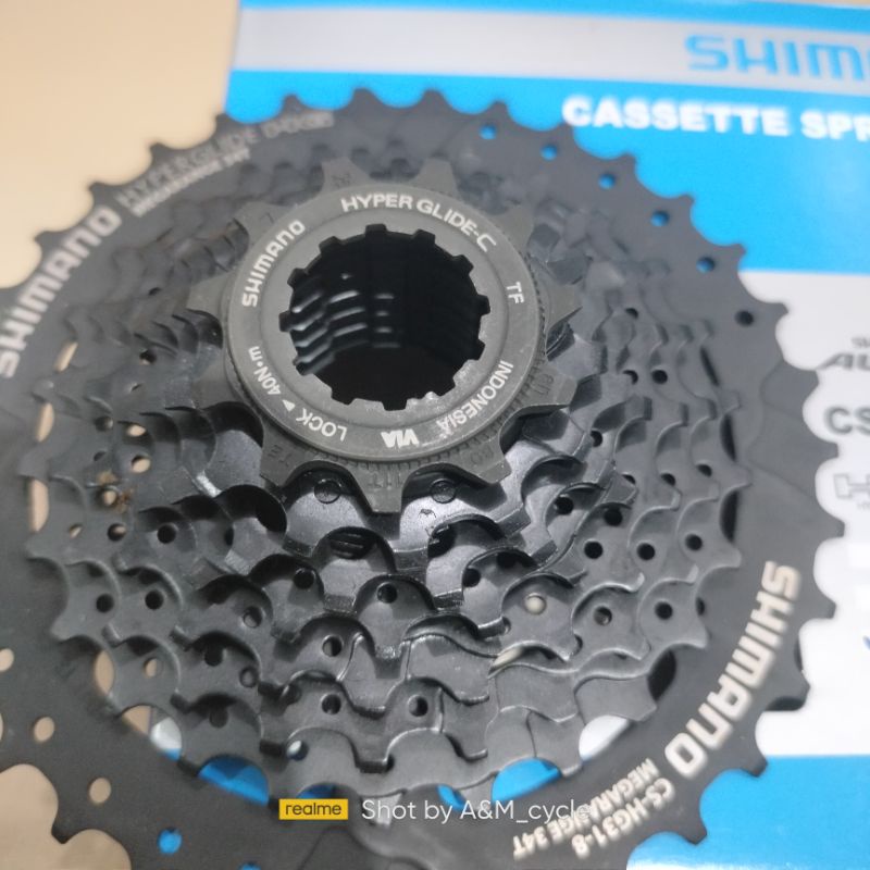 Sprocket shimano altus 8 speed hg31-8 speed 11-34t dan 11-30t megarange hyper glide