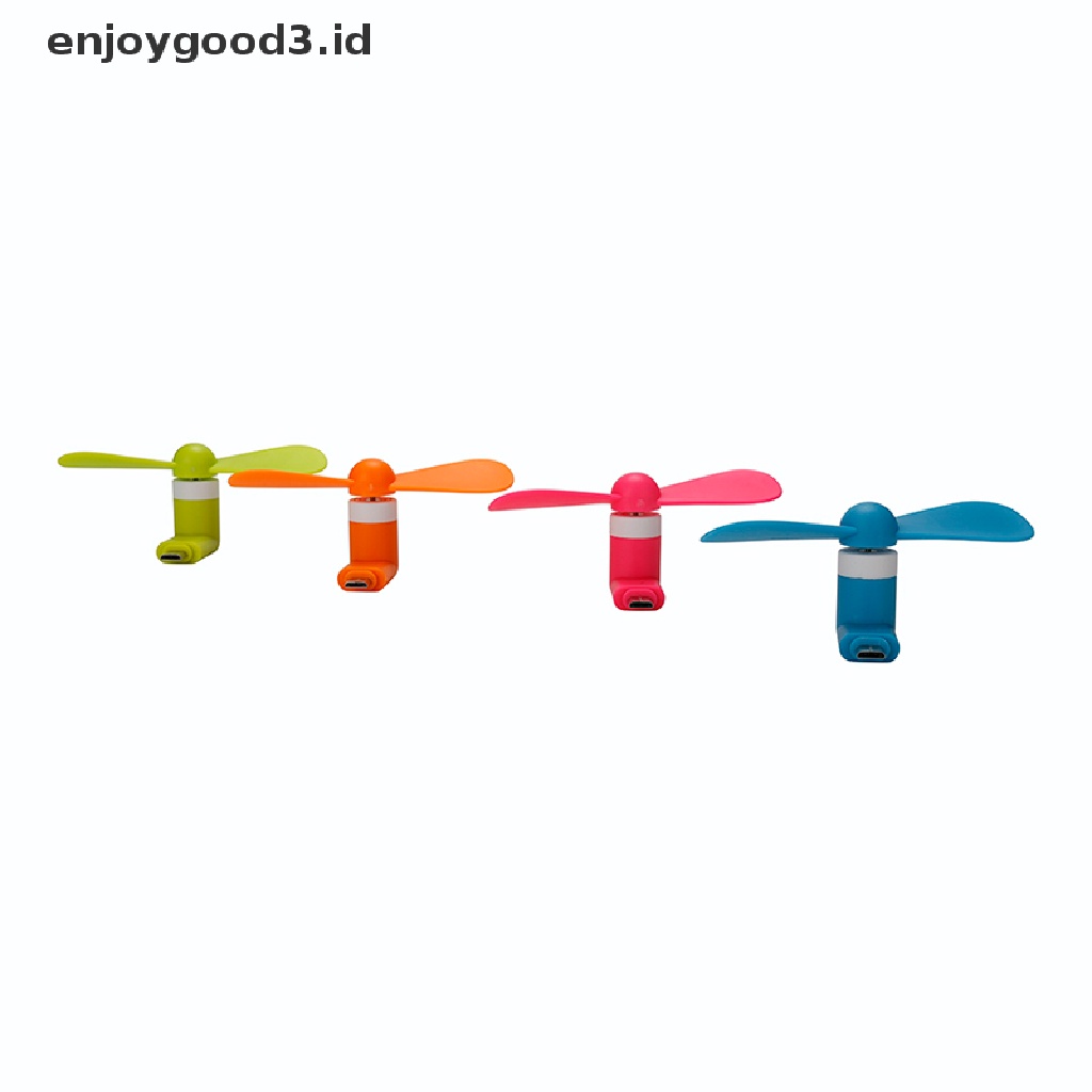 [Rready Stock] Kipas Angin Mini Portable Super Mute USB Cooler Pendingin Untuk Hp Android Hot Sale (ID)