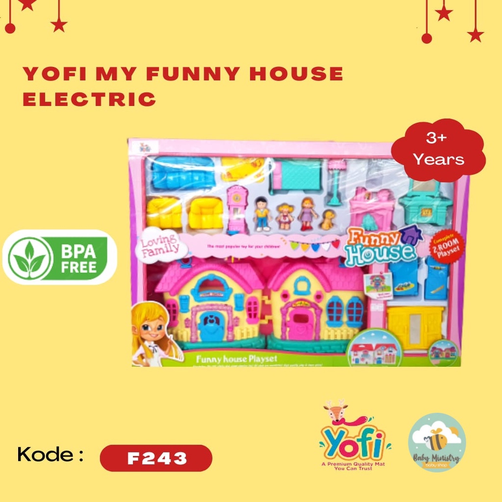 YOFI Toys (F243) My Funny House Electric / Mainan Anak / Mainan Anak Perempuan / Rumah rumahan